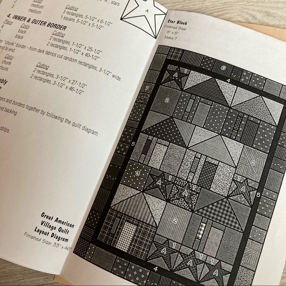 Quilt Pattern - Country Threads “Great American Village” Throw or Wall Hanging - Picture 3 of 6